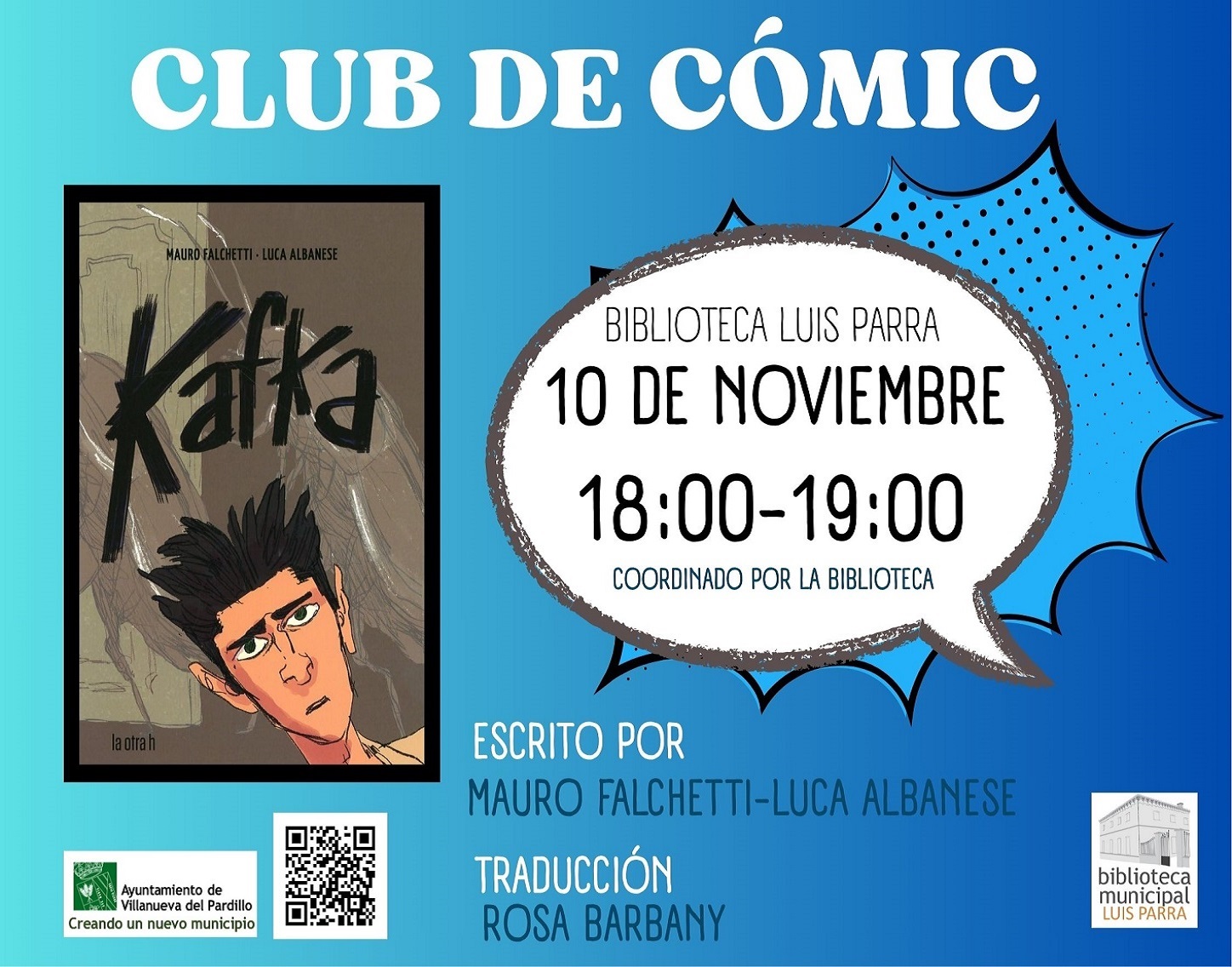 Club de lectura de cómic, lunes 10 de noviembre'25