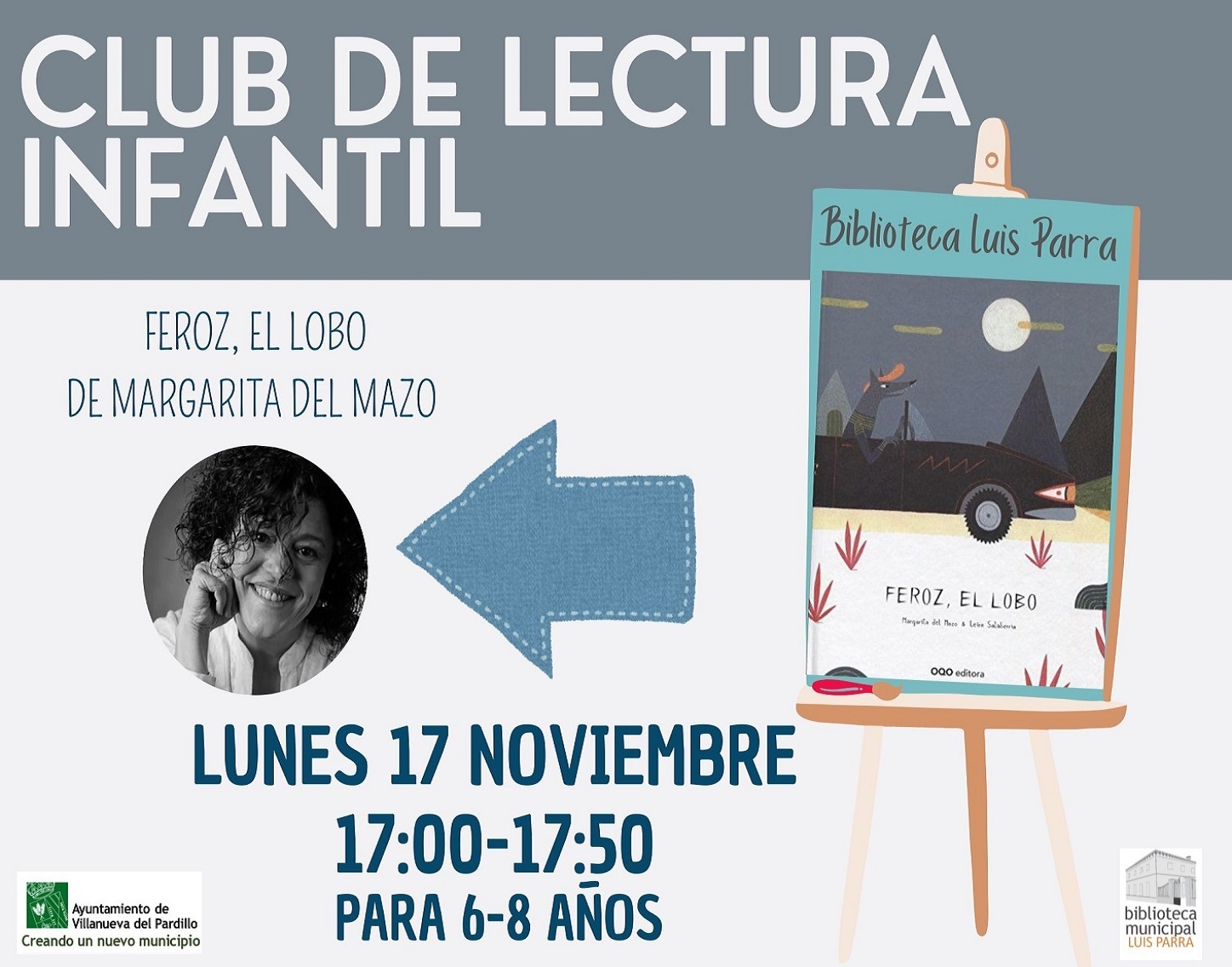 Club de lectura Infantil, lunes 17 de noviembre'25