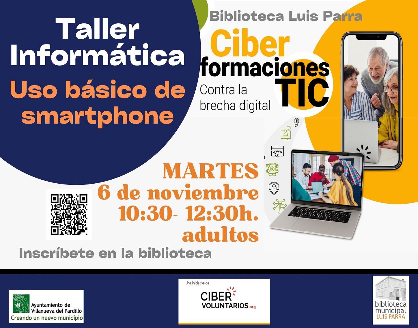 Taller de informática para mayores, jueves 6 de noviembre'25