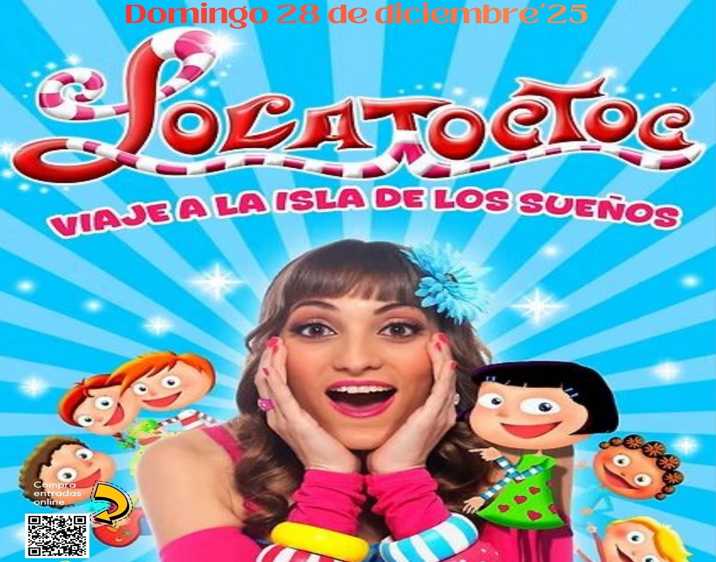 Musical "Lola Toc Toc viaje a la isla de los sueños",  domingo 28 de diciembre'25