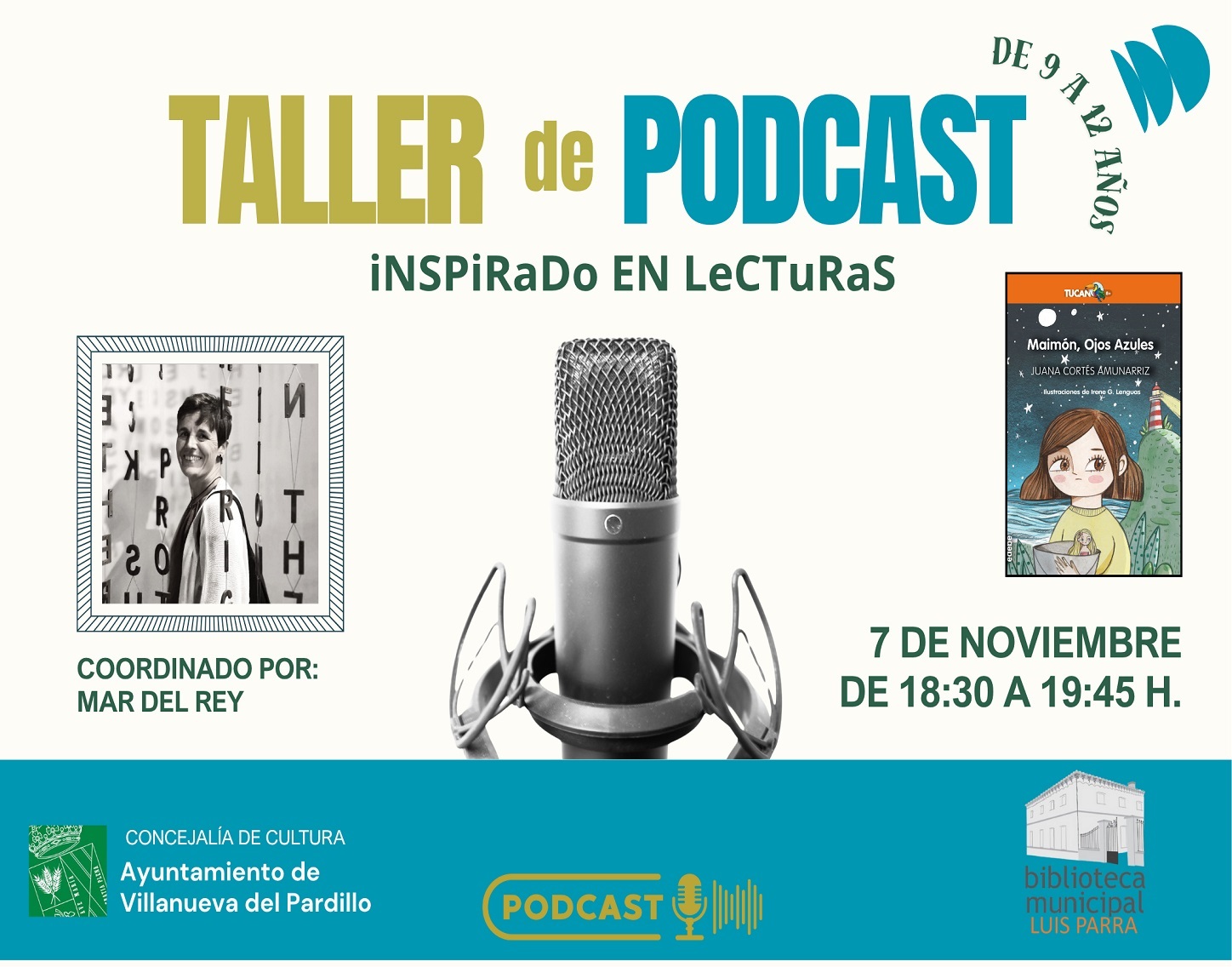 Club de lectura Juvenil. Taller de radio, viernes 7 de noviembre'25