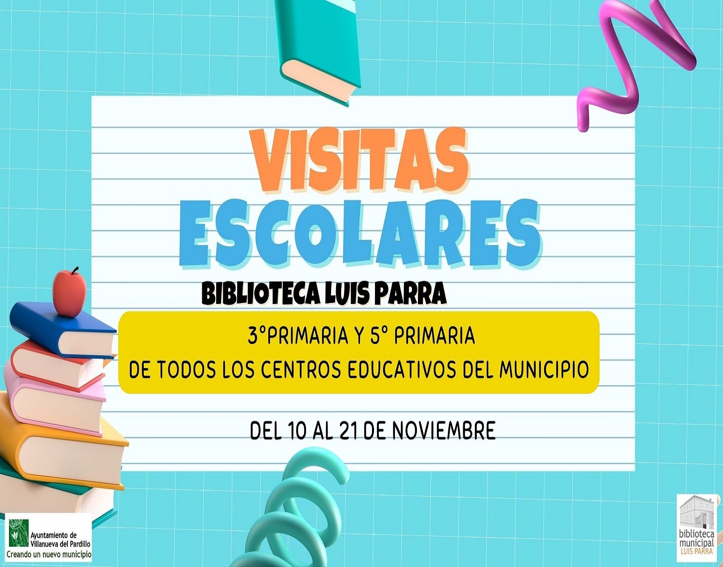 Campaña de visitas de Centros escolares noviembre'25