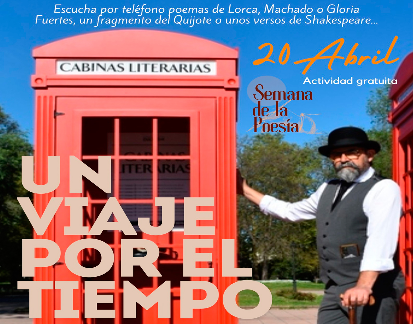 III Semana de la Poesía. Cabinas literarias, lunes 20 de abril'26