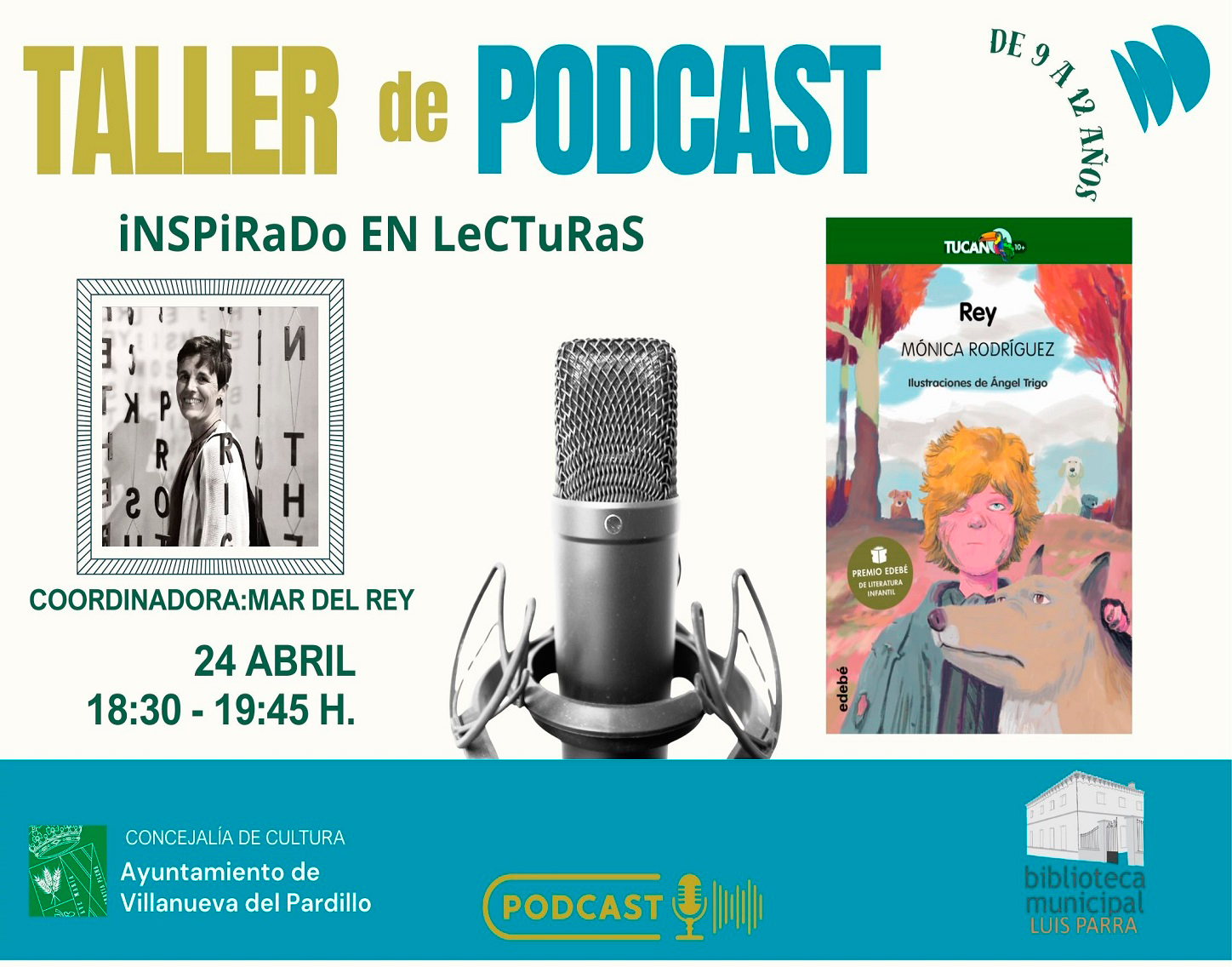 Club de lectura Juvenil. Taller de radio, viernes 24 de abril'26