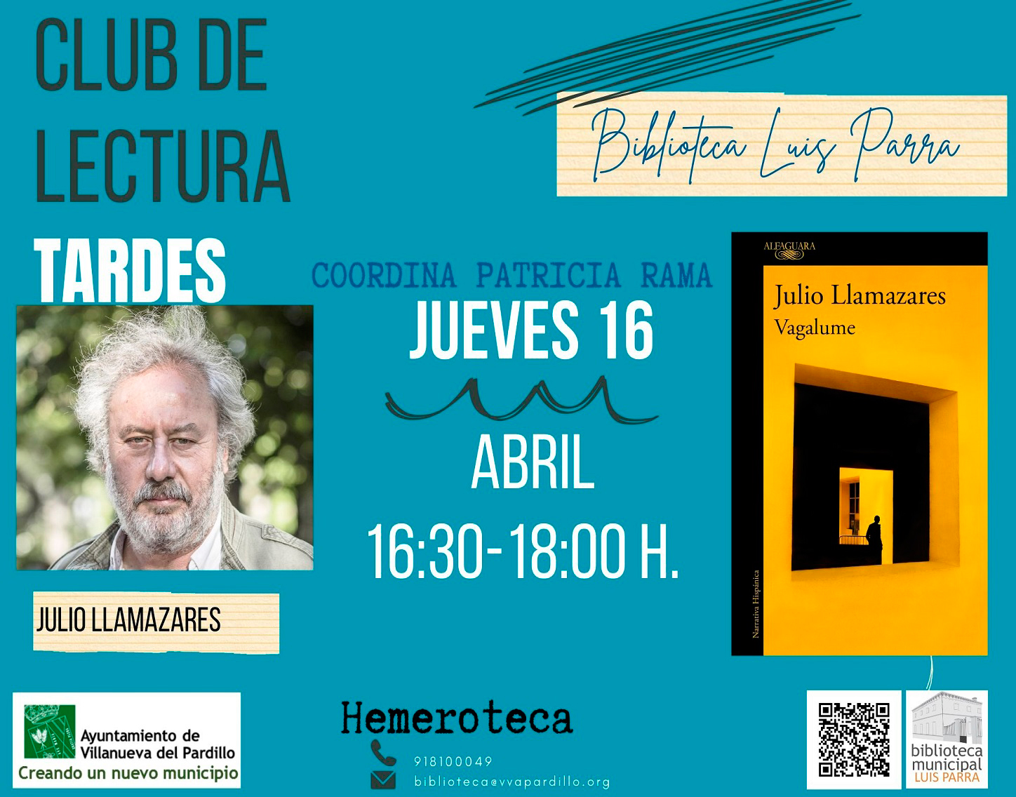 Club de lectura Adultos. Tarde. Jueves 16 de abril'26