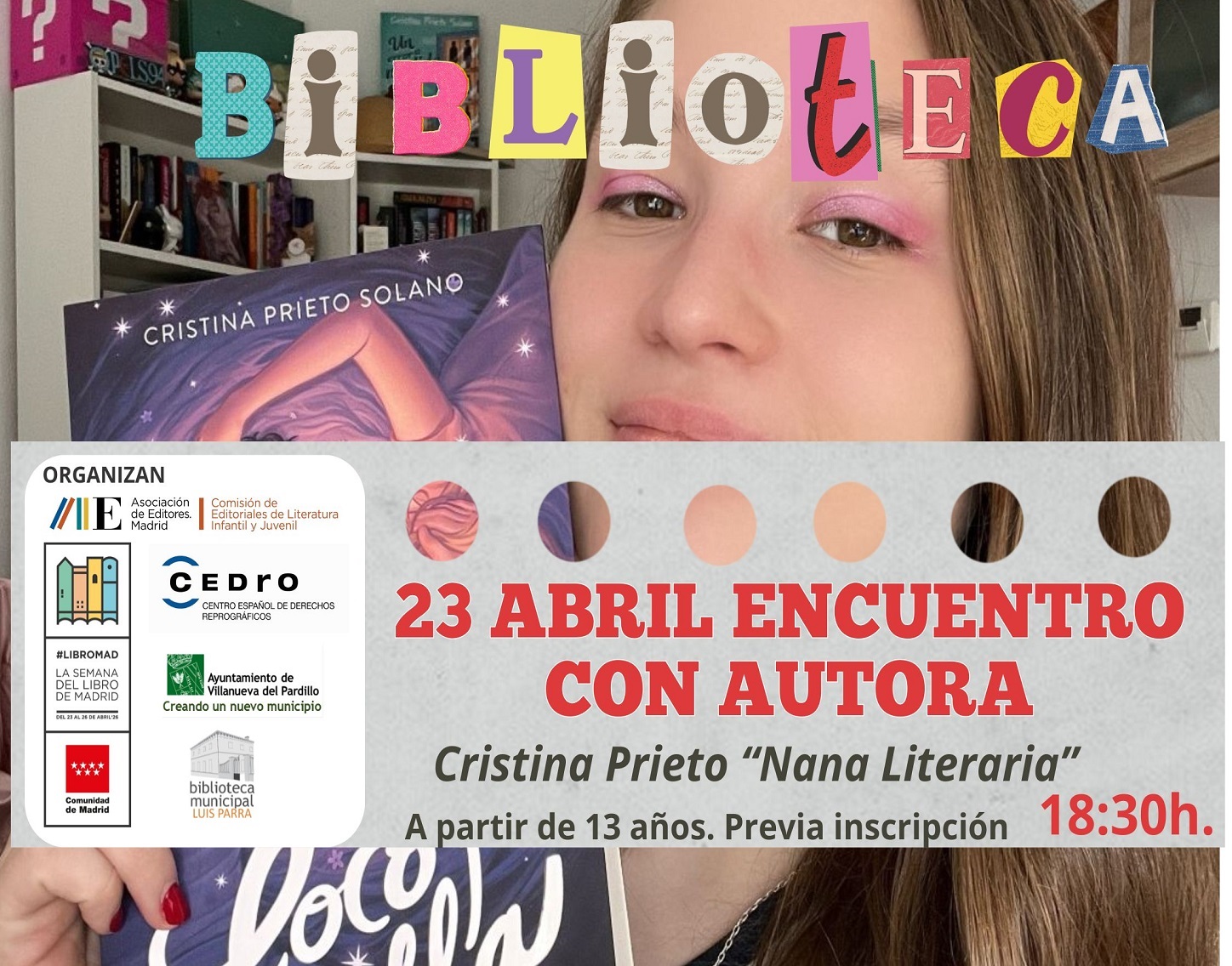 Encuentro con autora, jueves 23 de abril'26
