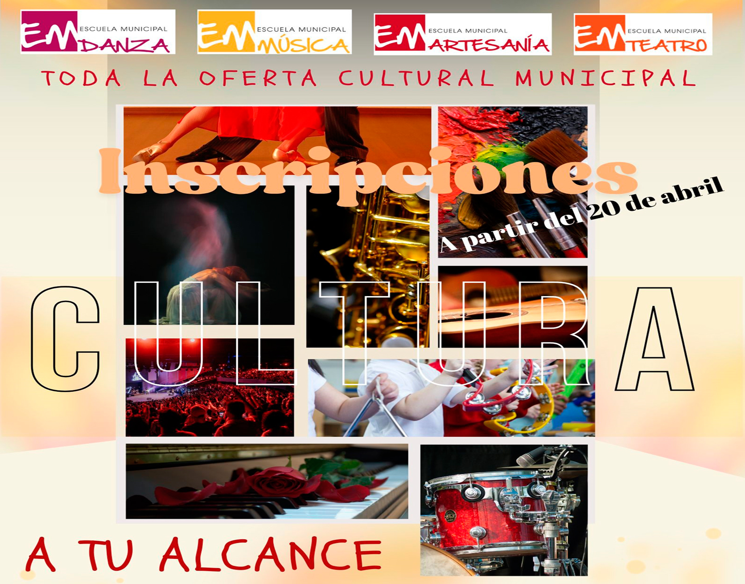 Comienzan las inscripciones de las Actividades Culturales Curso 2026-2027