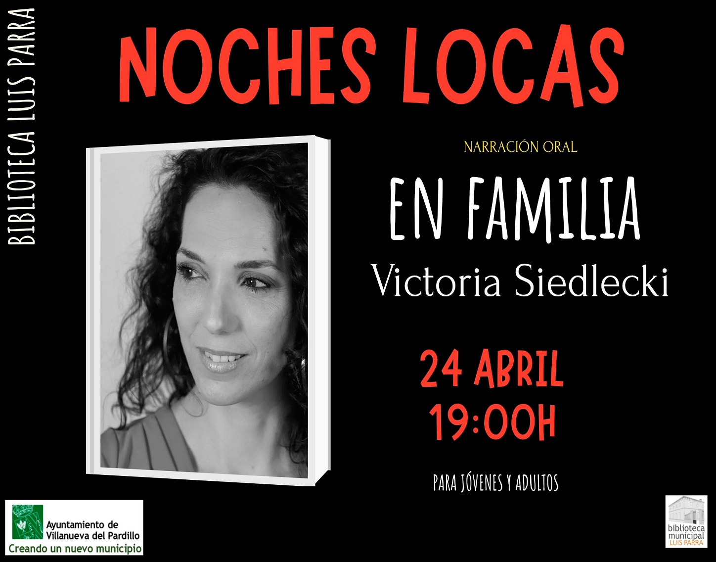 Noches locas, Narración Oral Adultos, viernes 24 de abril'26