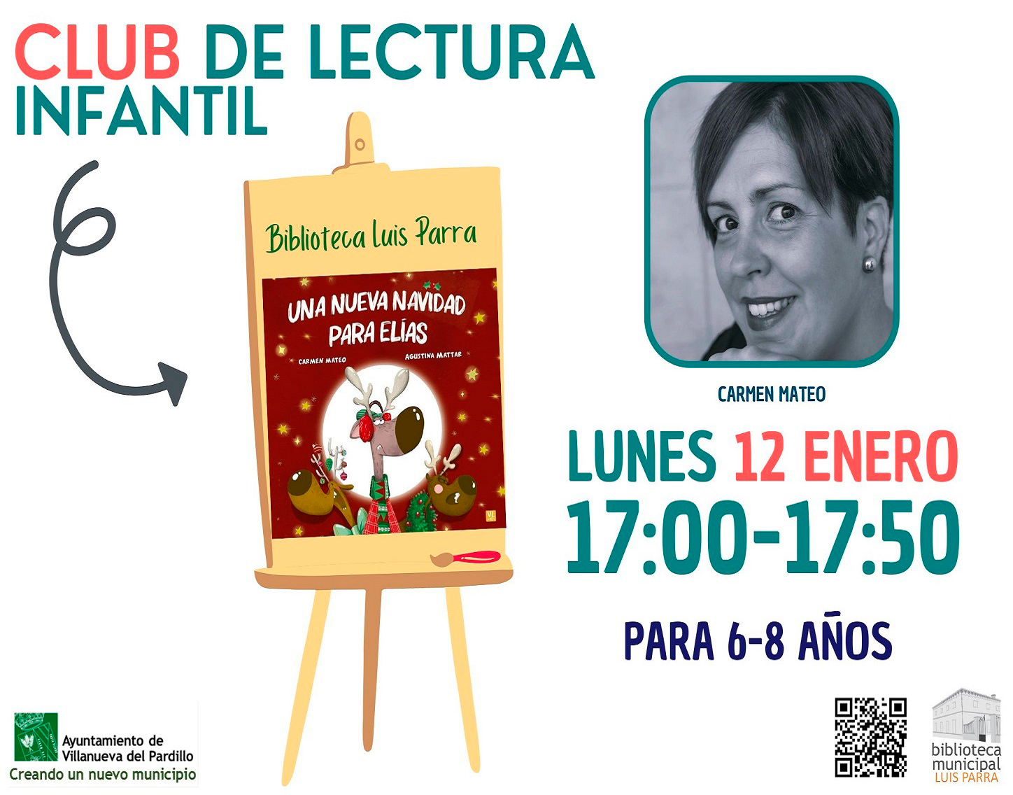 Club de lectura Infantil, lunes 12 de enero'25