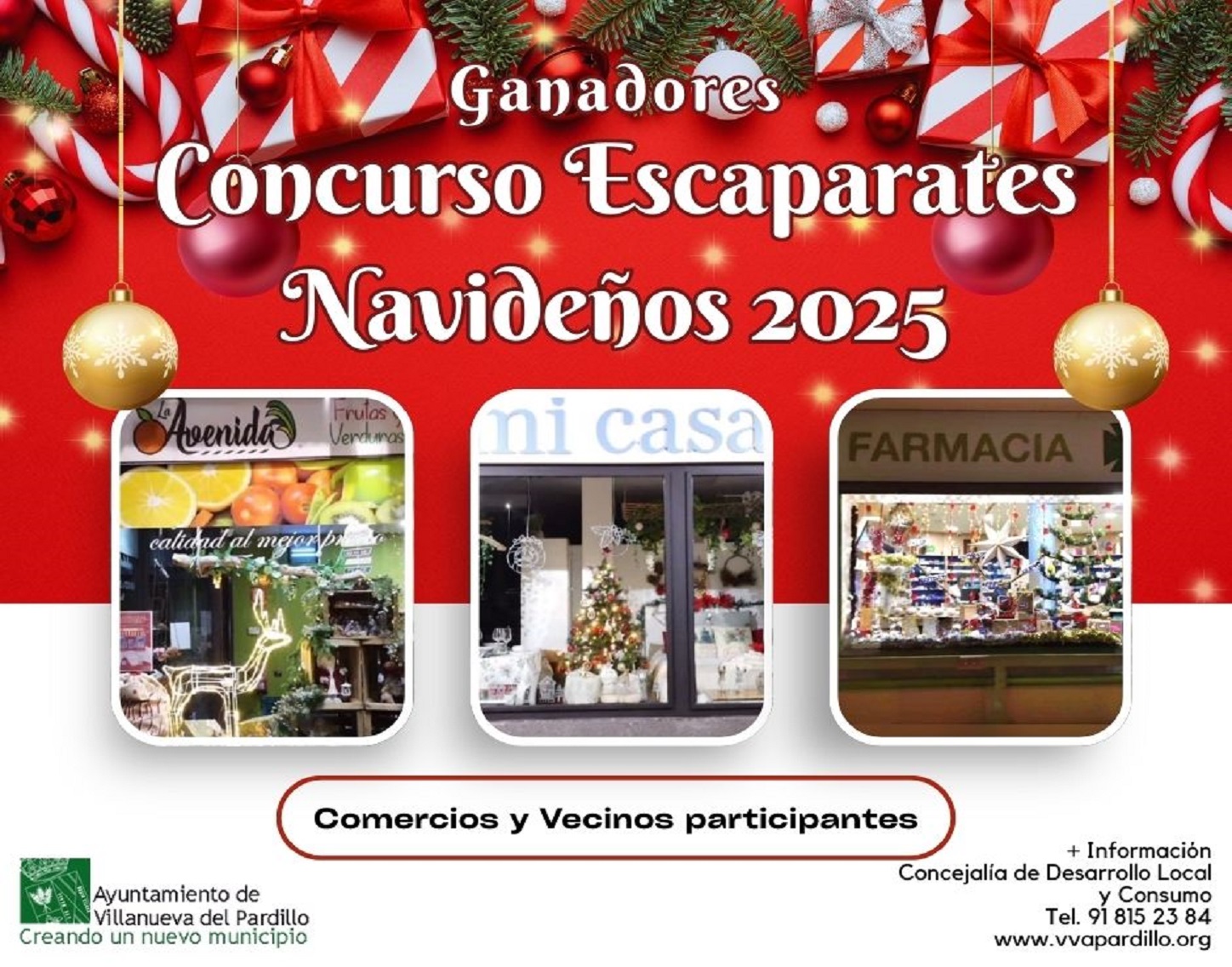Ganadores VI Concurso Escaparates Navideños 2025