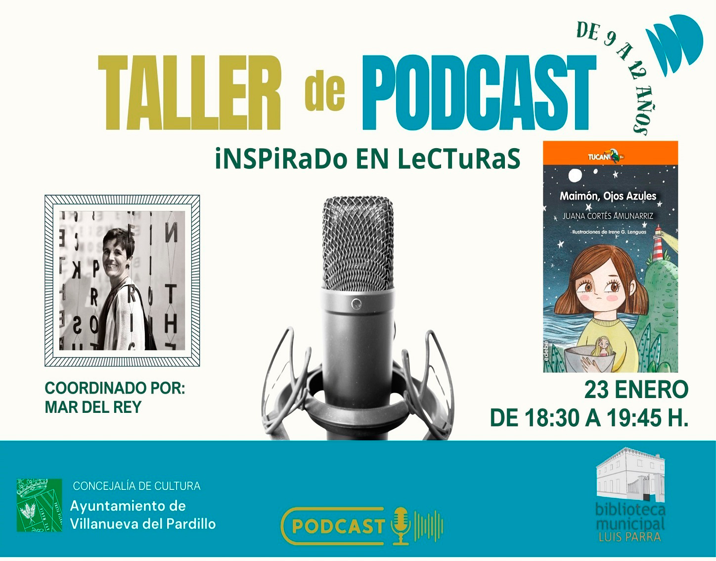 Club de lectura Juvenil. Taller de radio, viernes 23 de enero'26