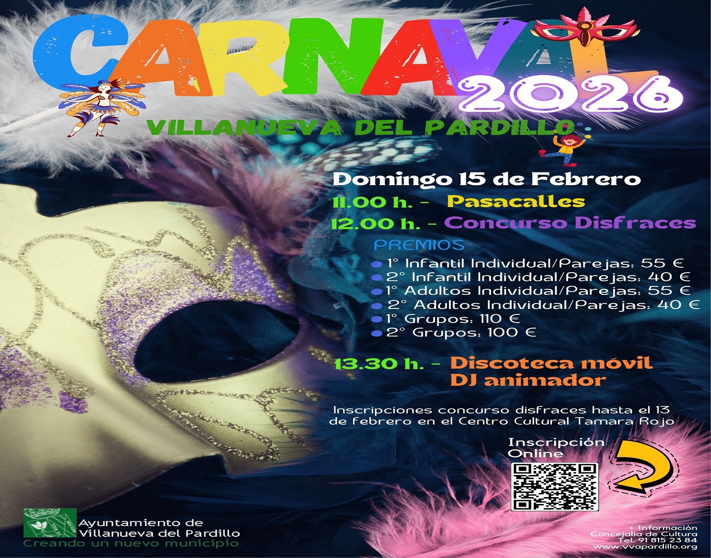¡Llega Carnaval 2026 a Villanueva del Pardillo!