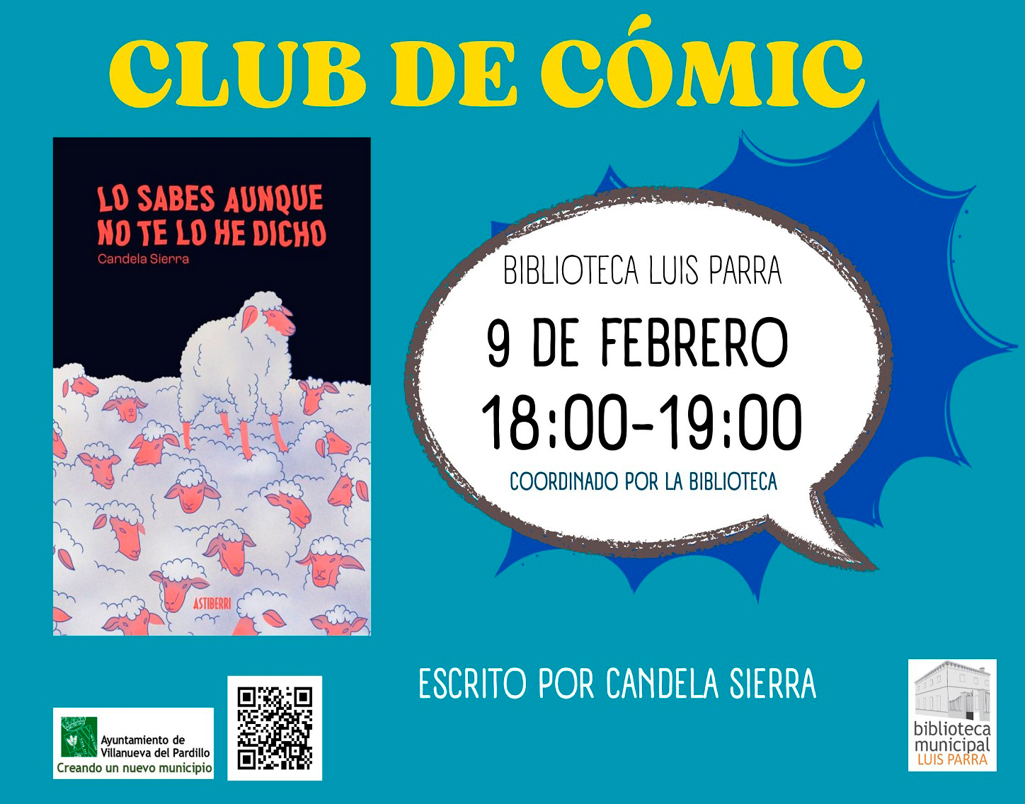 Club de lectura de cómic, lunes 9 de febrero'26