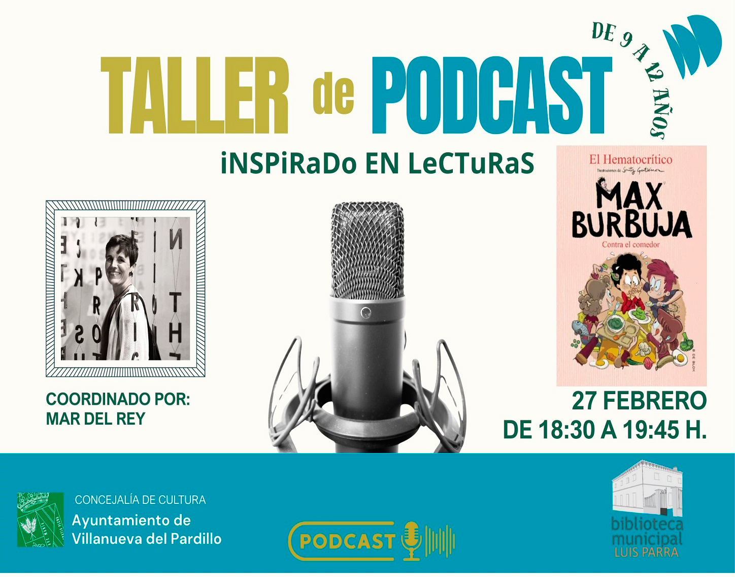 Club de lectura Juvenil. Taller de radio, viernes 27 de febrero'26