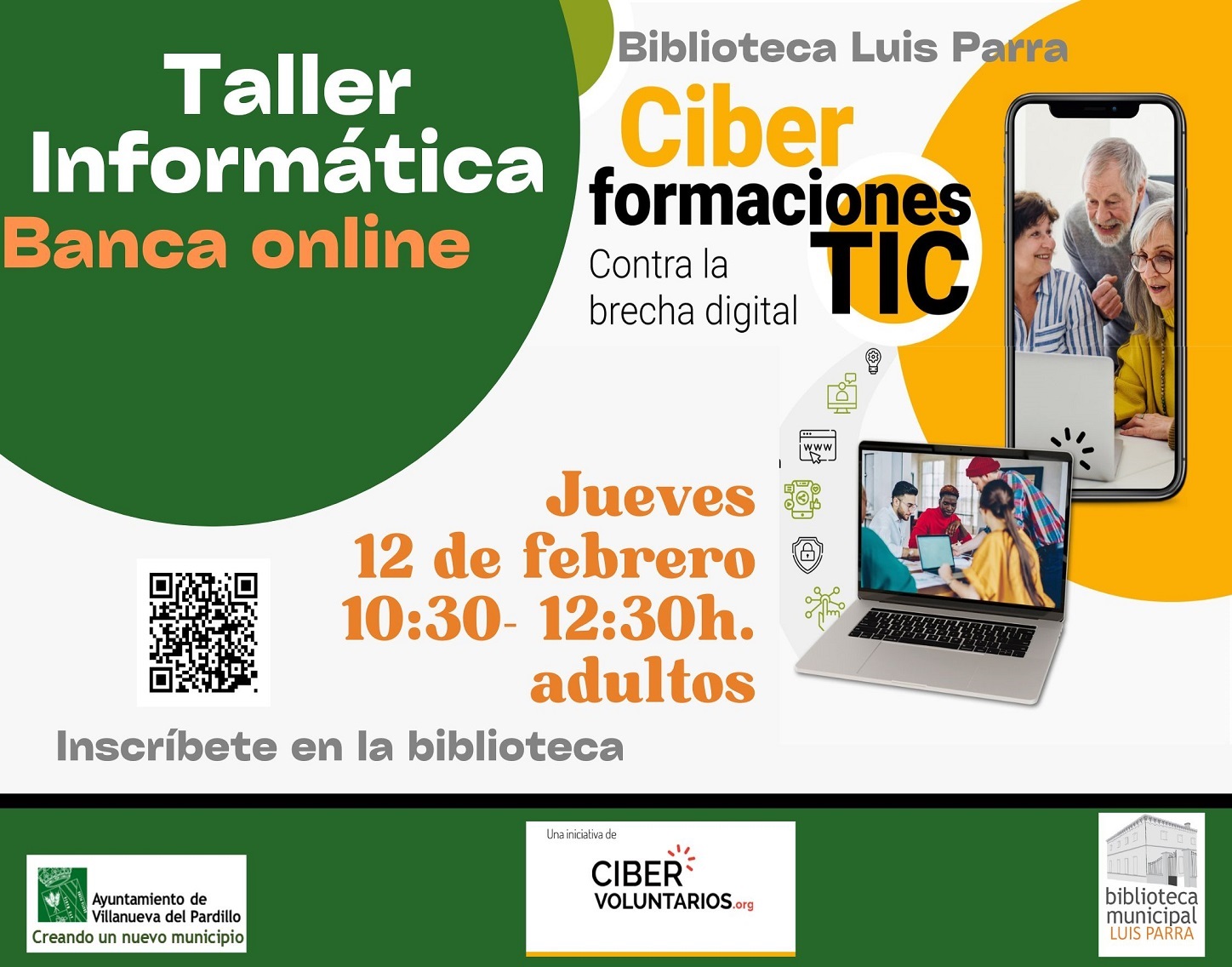 Taller de informática para mayores, jueves 12 de febrero'25