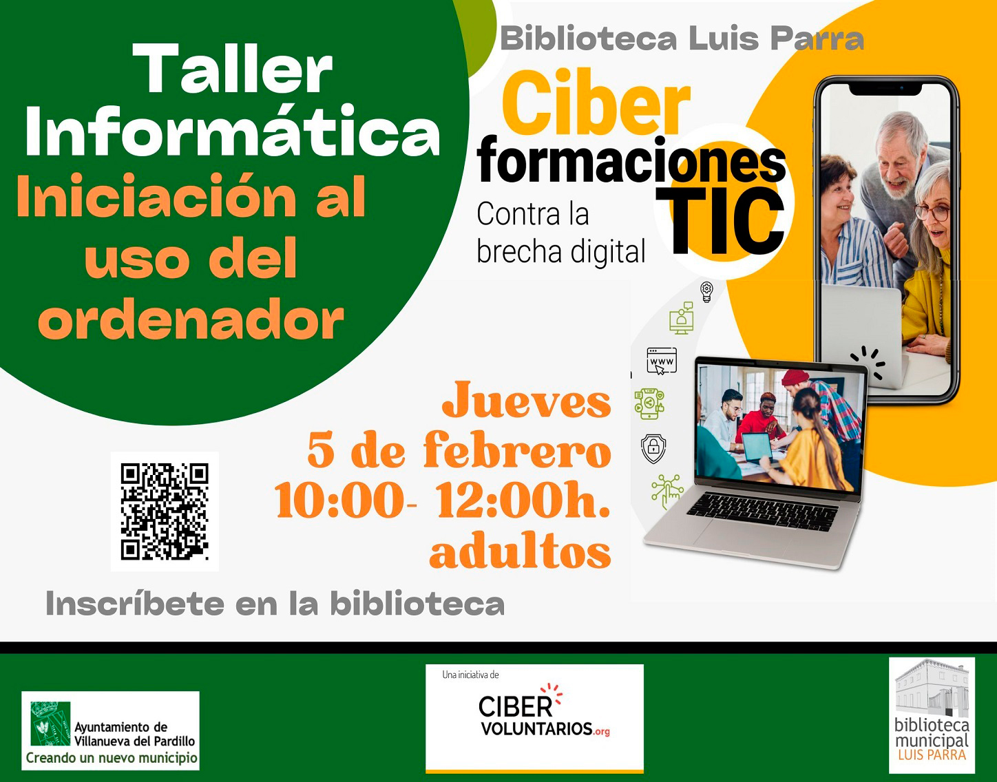 Taller de informática para mayores, jueves 5 de febrero'25