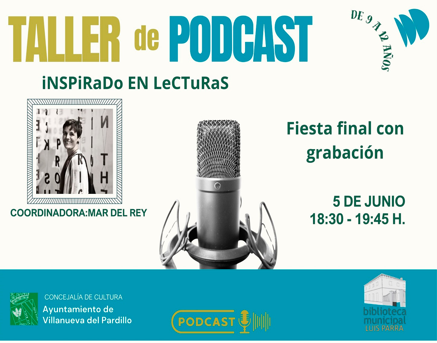 Club de lectura Juvenil. Taller de radio, viernes 5 de junio'26