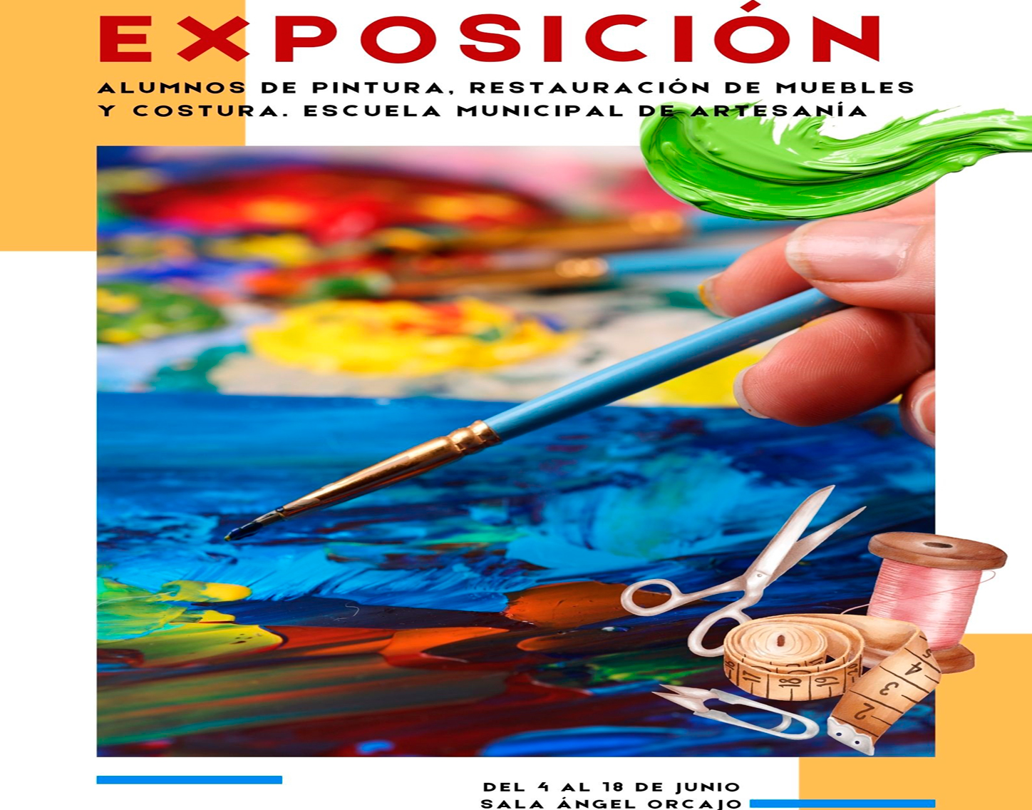 Exposición Alumnos de Pintura, Restauración de Muebles y Costura'26