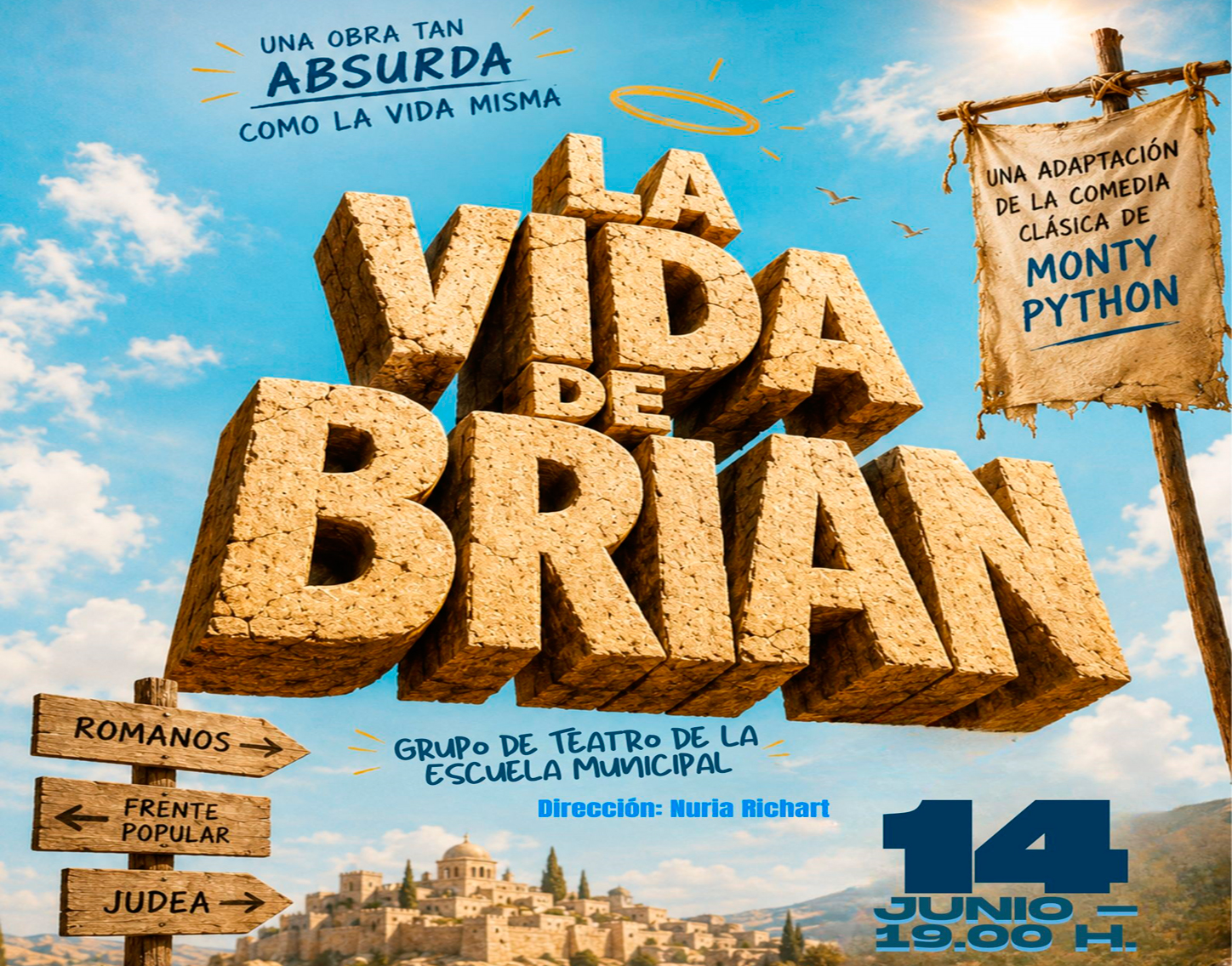 Teatro Familiar "La vida de Brian", domingo  14 de junio'26