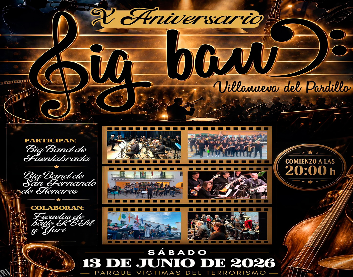 X Aniversario Big Band Villanueva del Pardillo, sábado 13 de junio'26