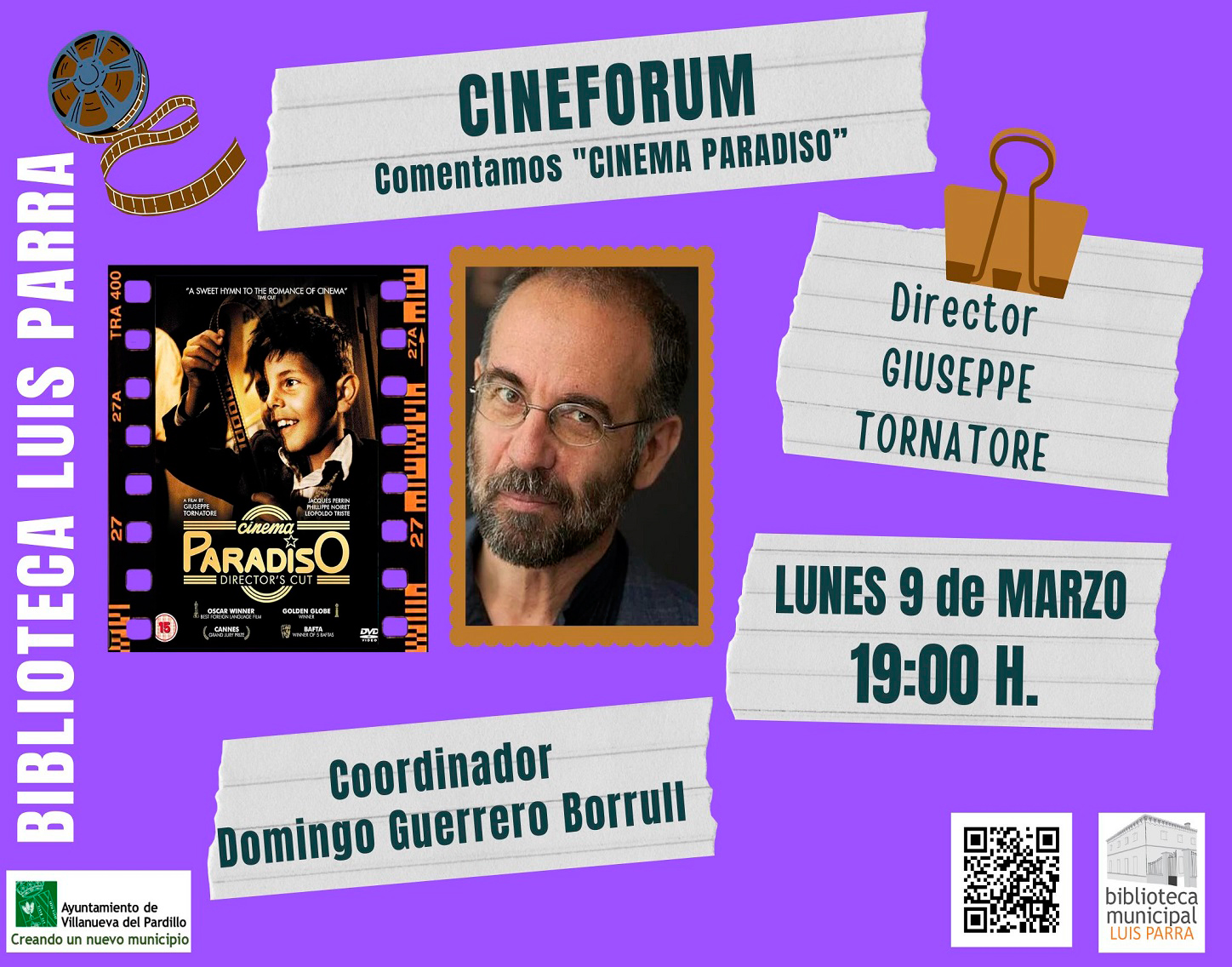 Cineforum, lunes 9 de marzo'26