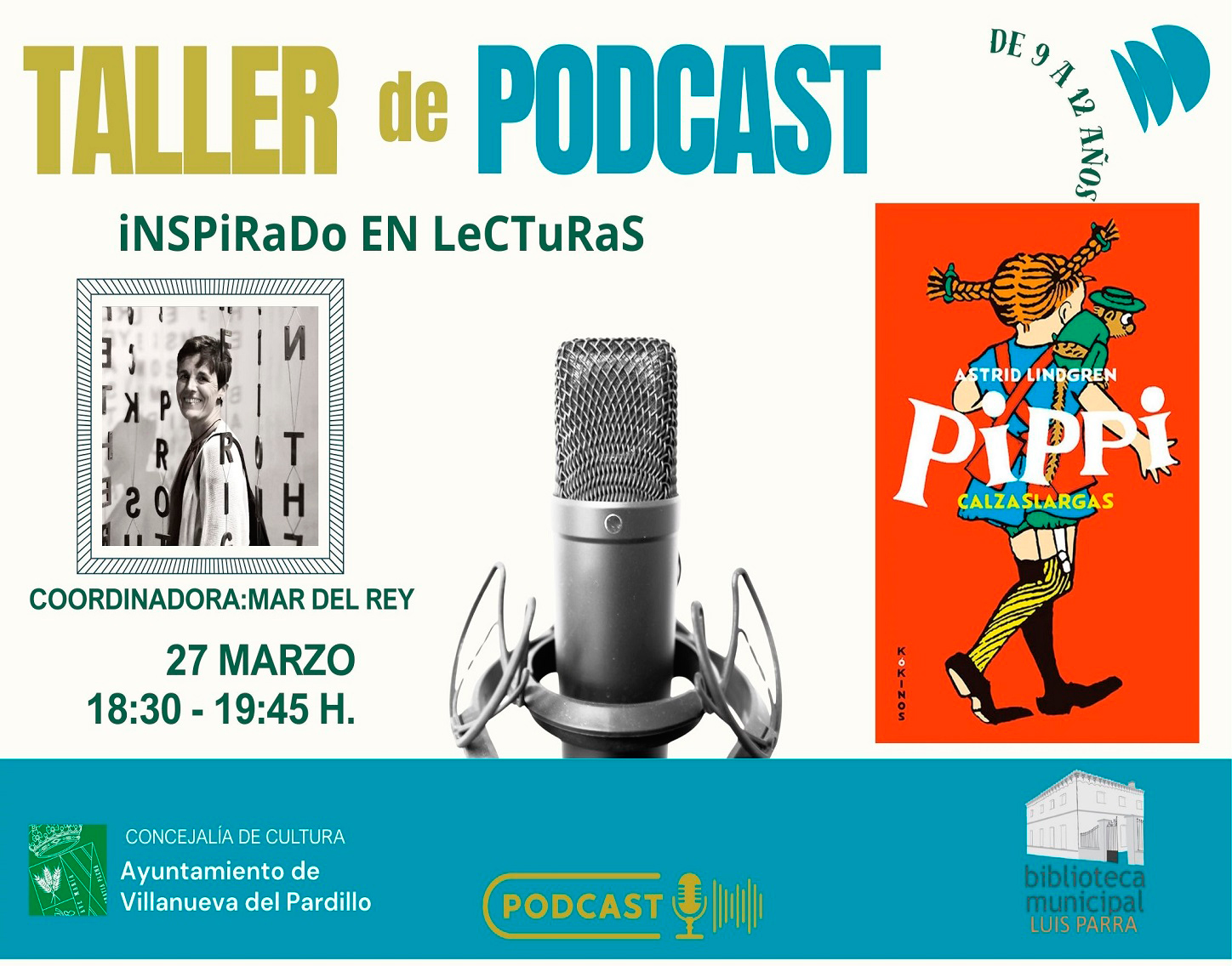 Club de lectura Juvenil. Taller de radio, viernes 27 de marzo'26