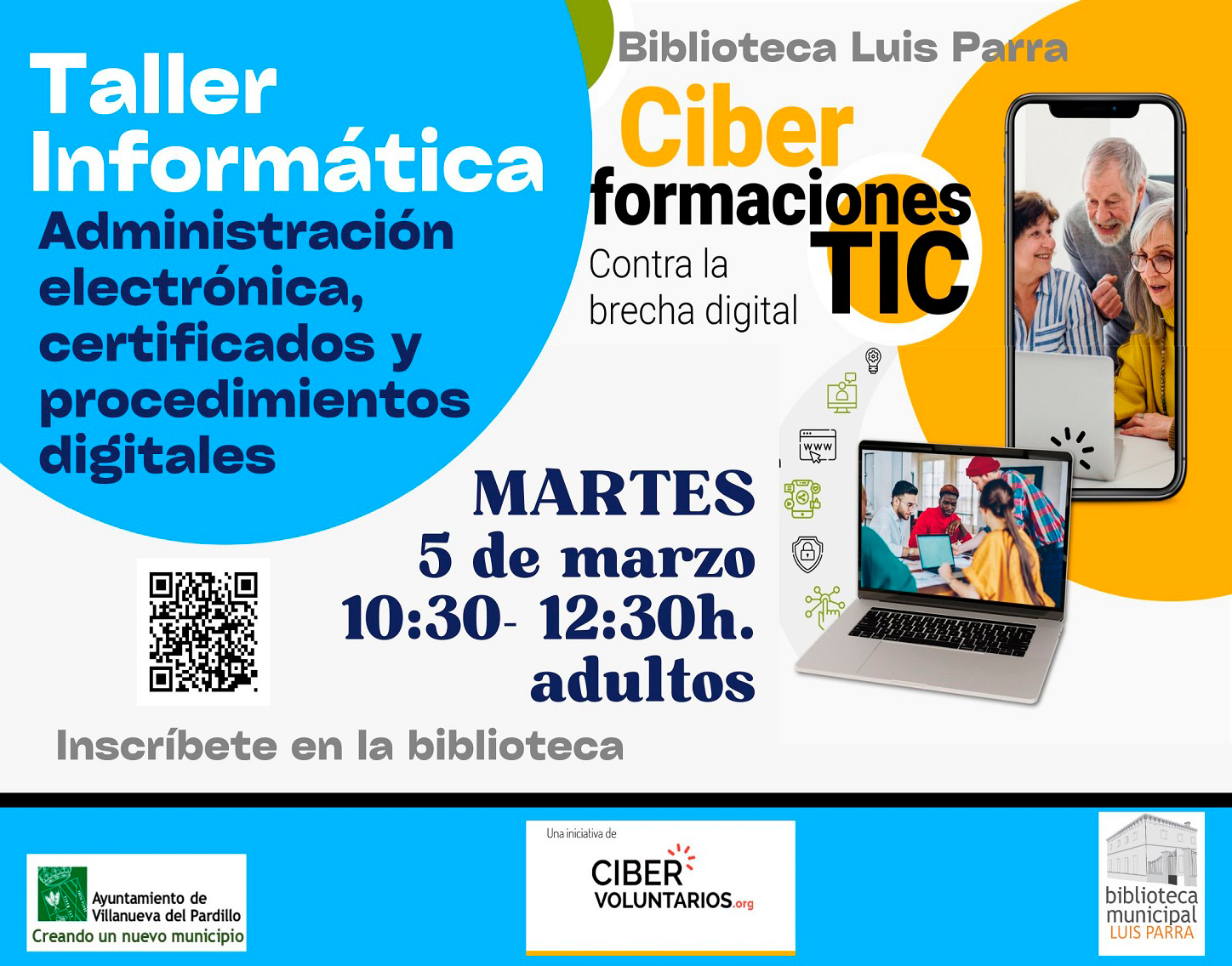 Taller de informática para mayores, jueves 5 de marzo'26
