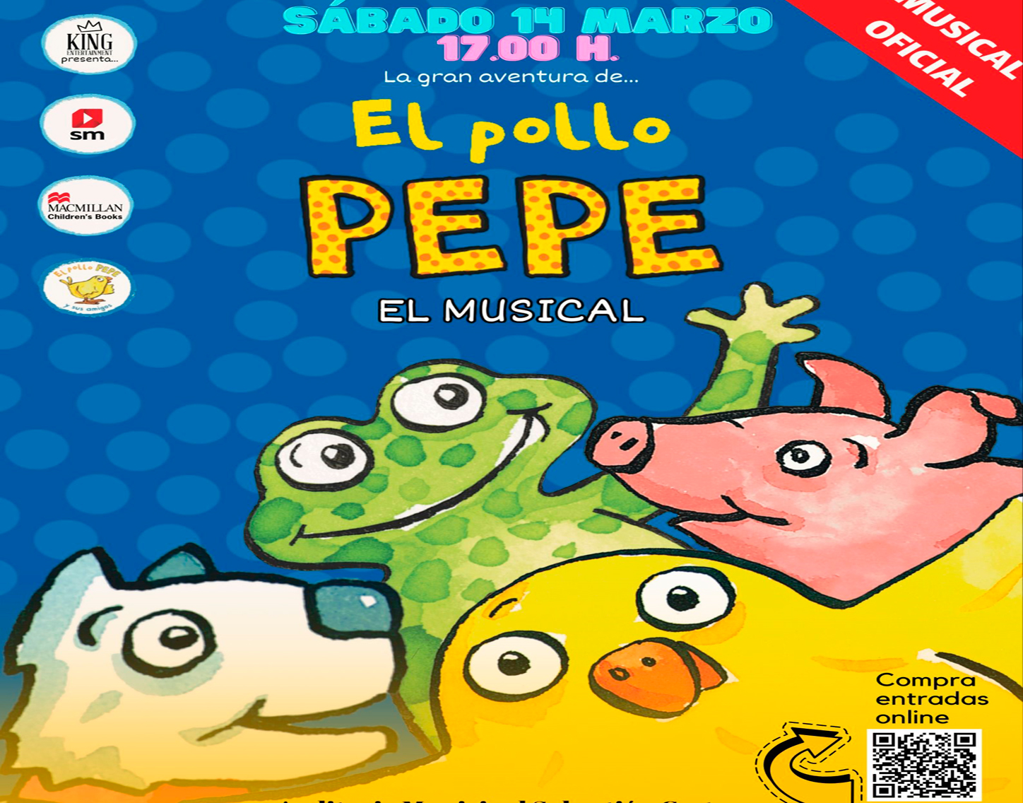 Musical "La Gran aventura de El Pollo Pepe", sábado 14 de marzo'26