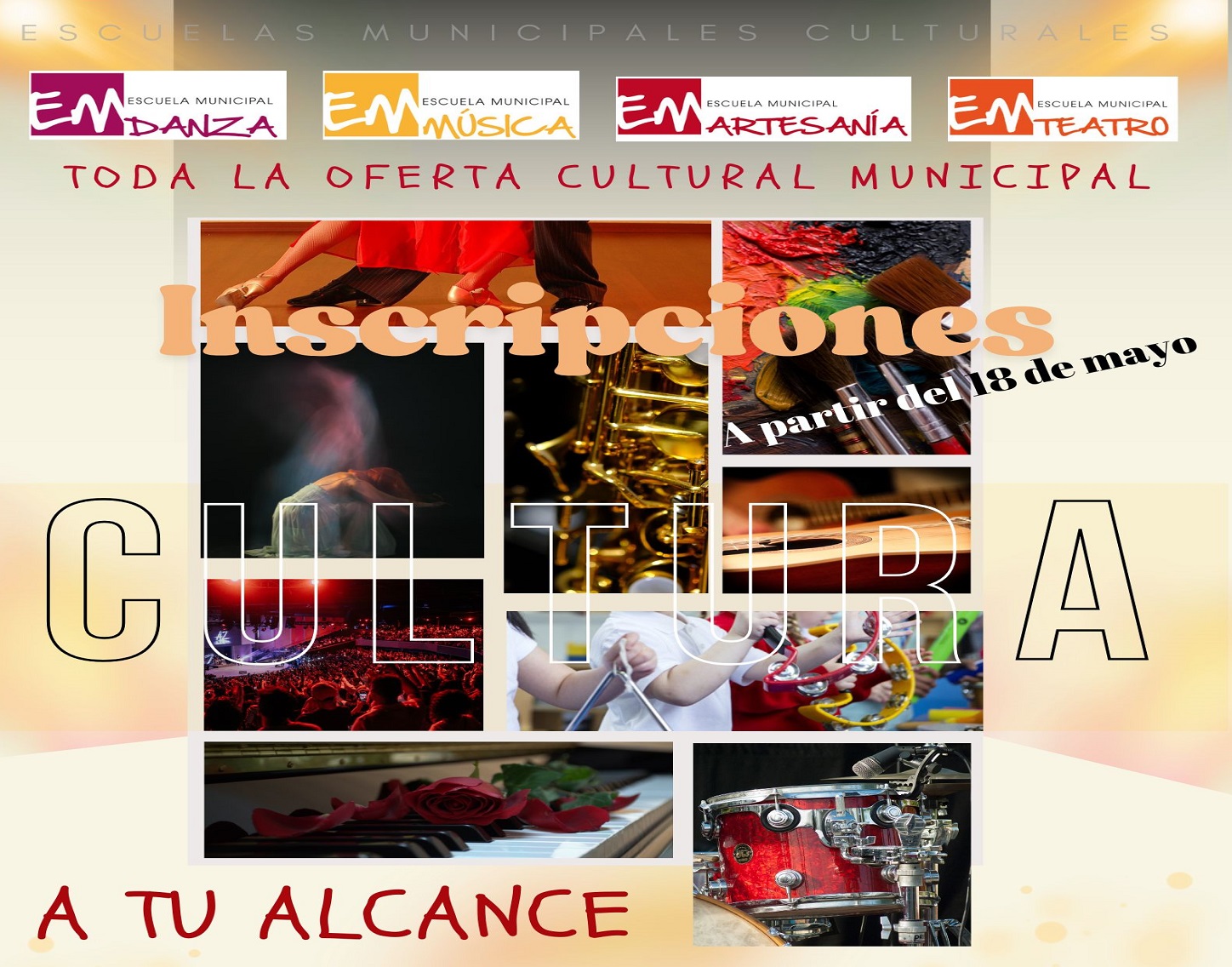 Toda la Oferta Cultural. Inscripciones Actividades Culturales curso 2026-2027