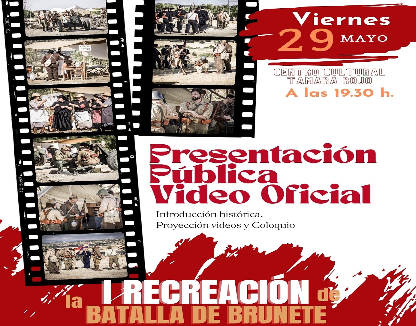 Presentación del video de la I Recreación de la Batalla de Brunete, viernes 29 de mayo'26
