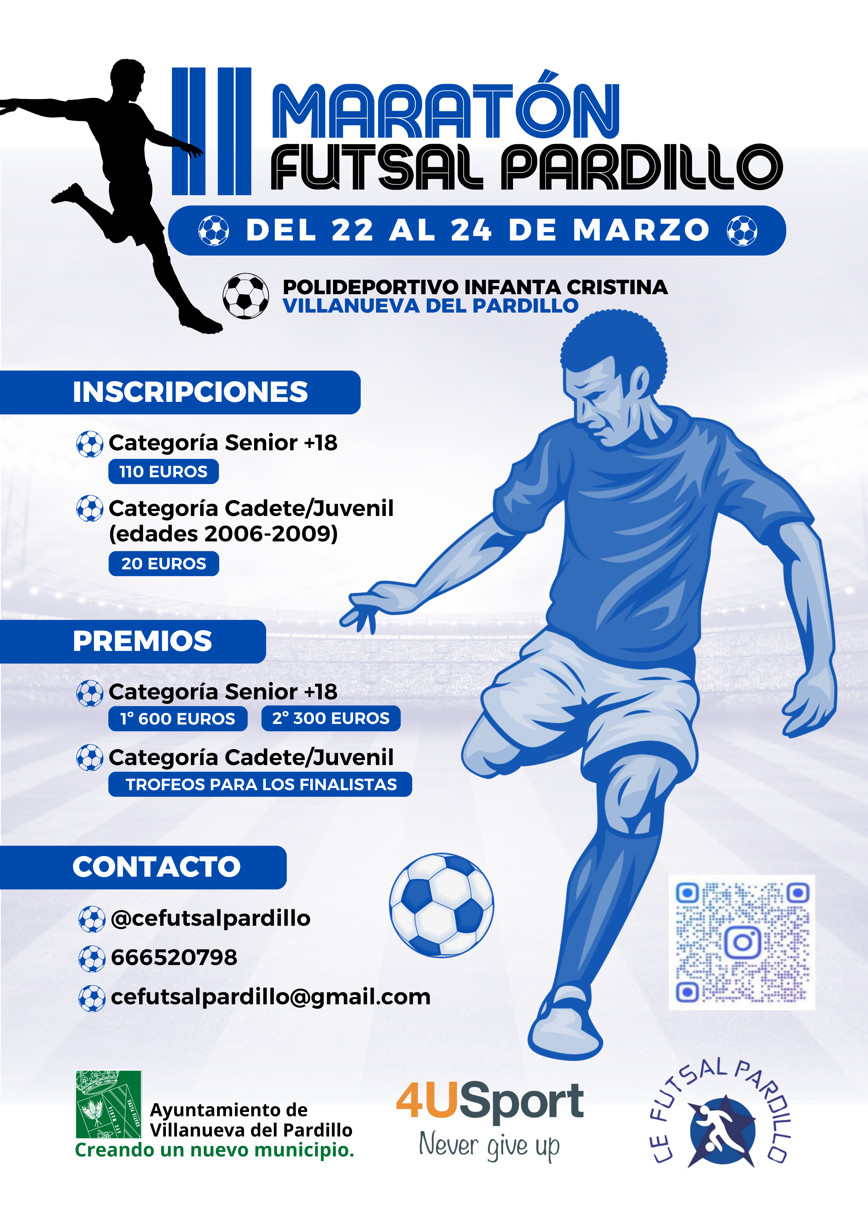 II MARATÓN DE FÚTBOL SALA EN VILLANUEVA DEL PARDILLO. 19/03/2024