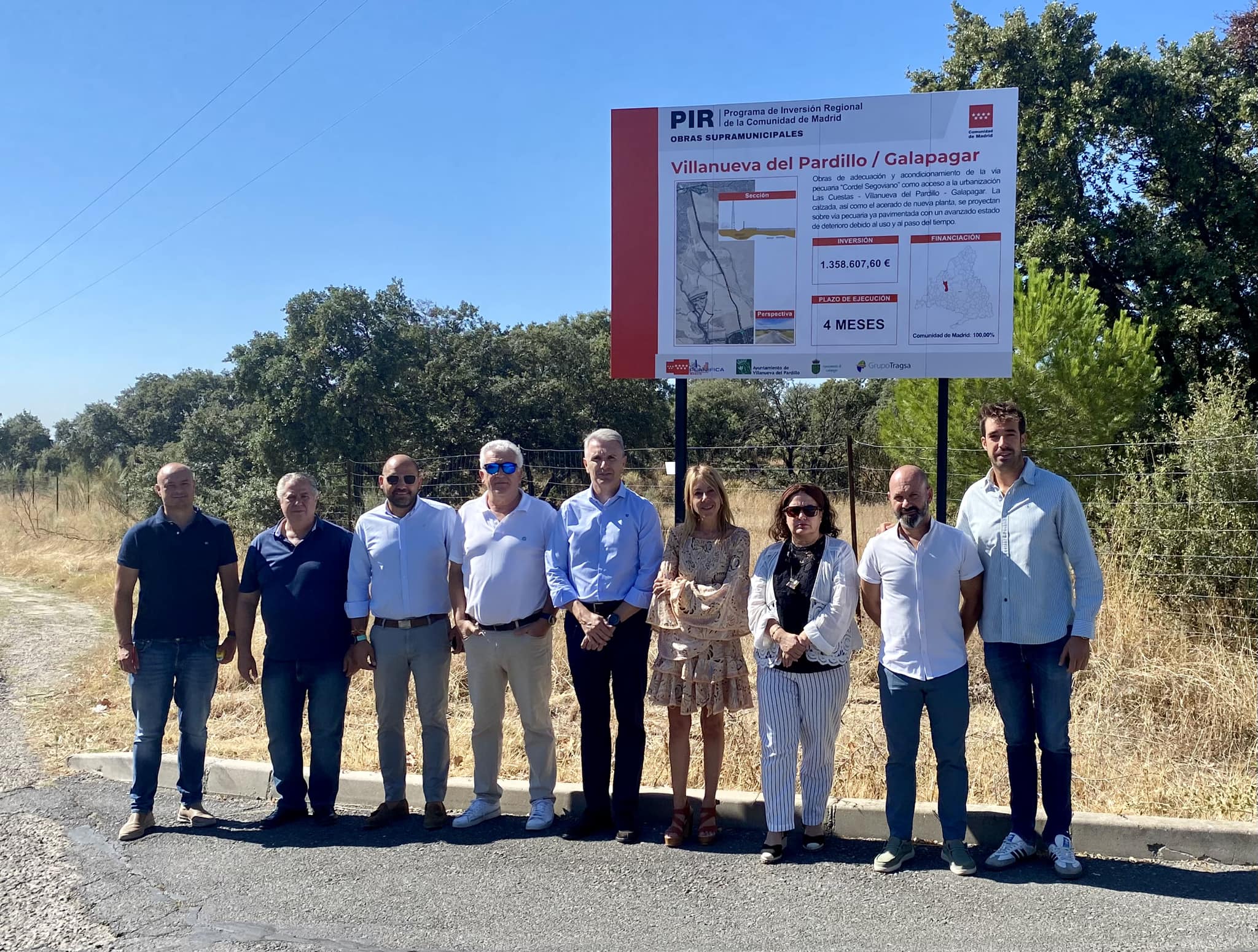 Una realidad que ha costado más de 20 años. Comienzan las obras de acceso que une Villanueva del Pardillo y “Las Cuestas”