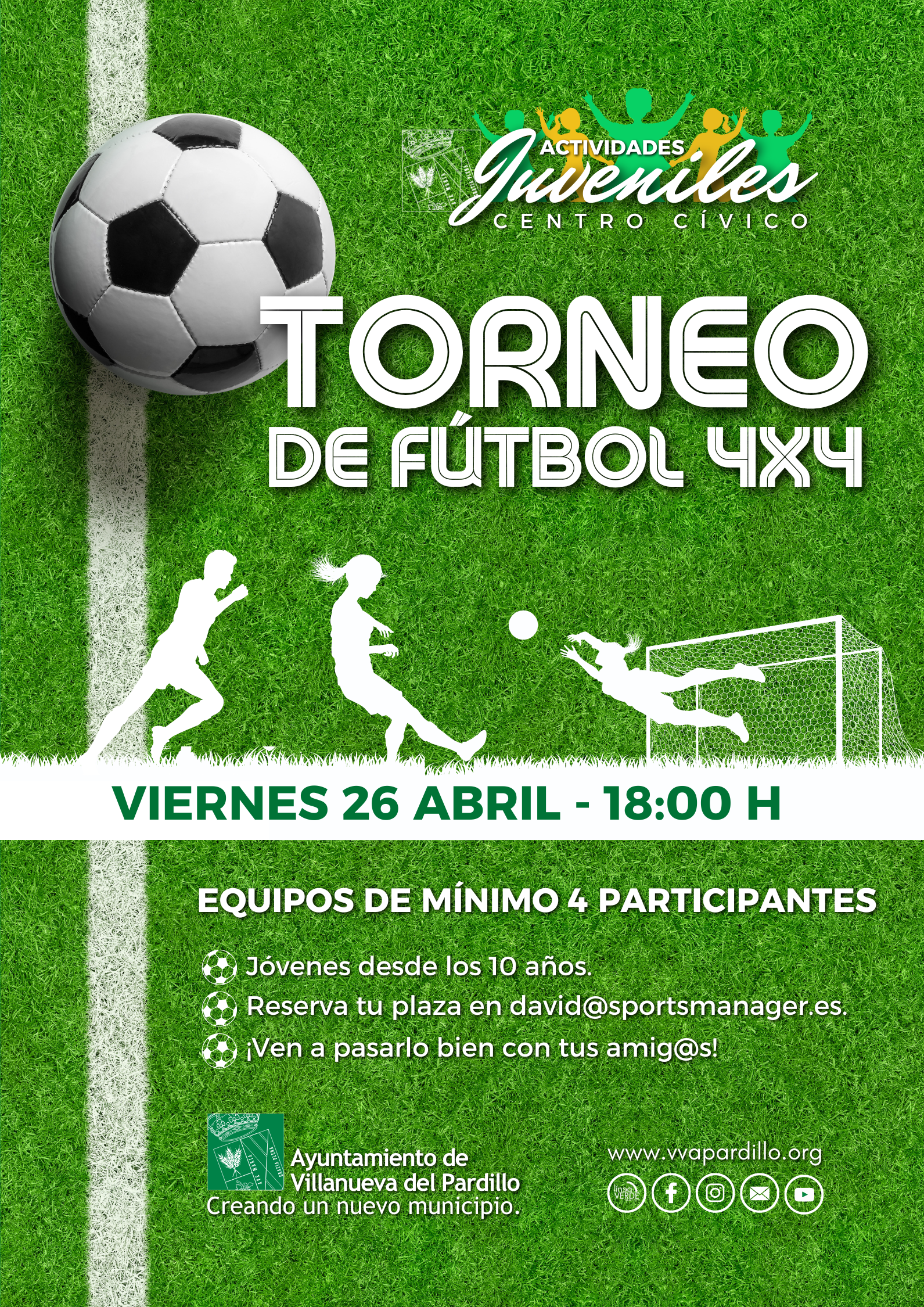 Actividades juveniles Centro Cívico. Torneo de fútbol 4x4. 24/04/2024
