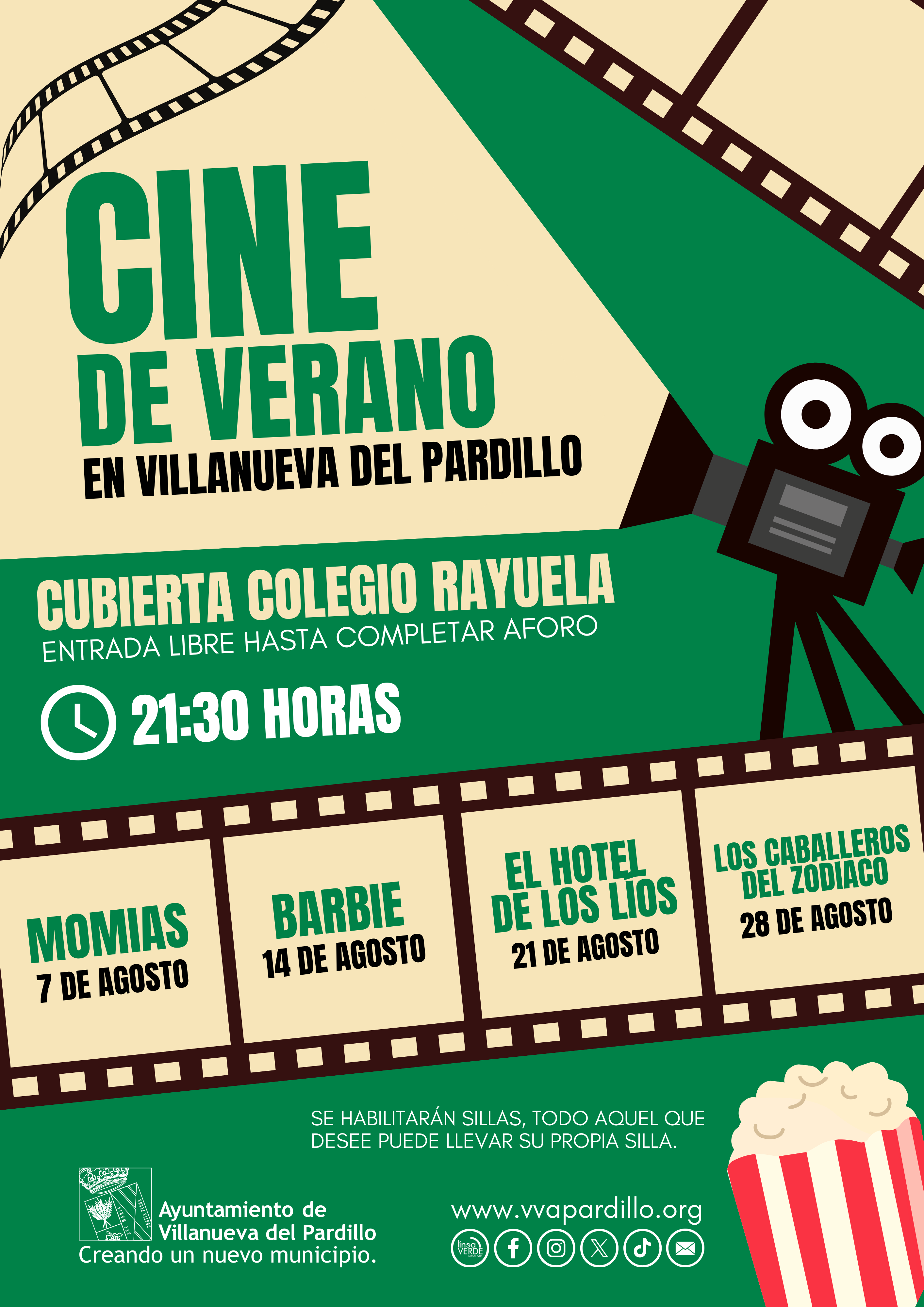 CINE DE VERANO EN VILLANUEVA DEL PARDILLO. 30/07/2024