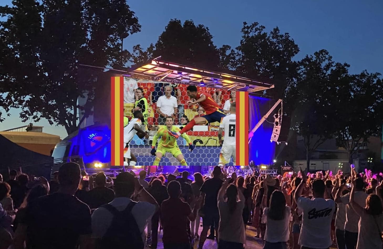 VILLANUEVA DEL PARDILLO DISPONDRÁ DE UNA GRAN PANTALLA PARA APOYAR A ESPAÑA EN EL PARQUE VÍCTIMAS DEL TERRORISMO. 08/07/2024