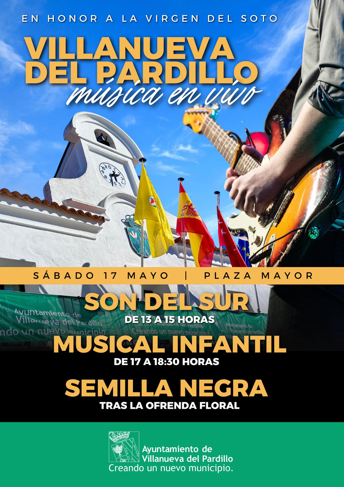 Villanueva del Pardillo celebra música en vivo en honor a la Virgen del Soto